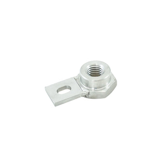 Nut with locking flap, used